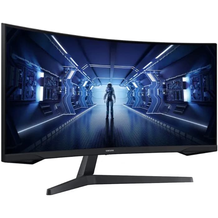 Monitor Samsung 34" Odyssey G5, LC34G55TWWPXEN, VA, gaming, AMD FreeSync Premium 165Hz, 1ms, HDR10, HDMI, DP, Zakrivljeni 1000R, 3440x1440
