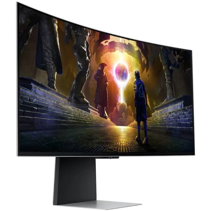 Monitor Samsung 34" Odyssey OLED G8, LS34DG850SUXDU, OLED, gaming, AMD FreeSync Premium Pro 175Hz, 0.03ms (GTG), HDR10, 2xHDMI, DP, 2xUSB 3.0, Zvučnici, Zakrivljeni 1800R, 3440x1440