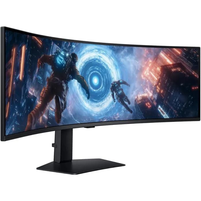 Monitor Samsung 49" Odyssey G9, LS49FG910EUXEN, VA, gaming, AMD FreeSync Premium 144Hz, 1ms (GTG), HDR600, 2xHDMI, DP, 2xUSB 3.2, Zakrivljeni 1000R, 5120x1440
