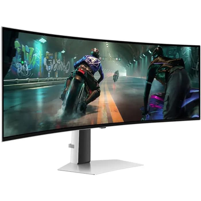 Monitor Samsung 49" Odyssey OLED G9, LS49DG910SUXEN, OLED, gaming, AMD FreeSync Premium 144Hz, 0.03ms (GTG), HDR400, Micro HDMI, HDMI, DP, 2xUSB-C, Zakrivljeni 1800R, 5120x1440