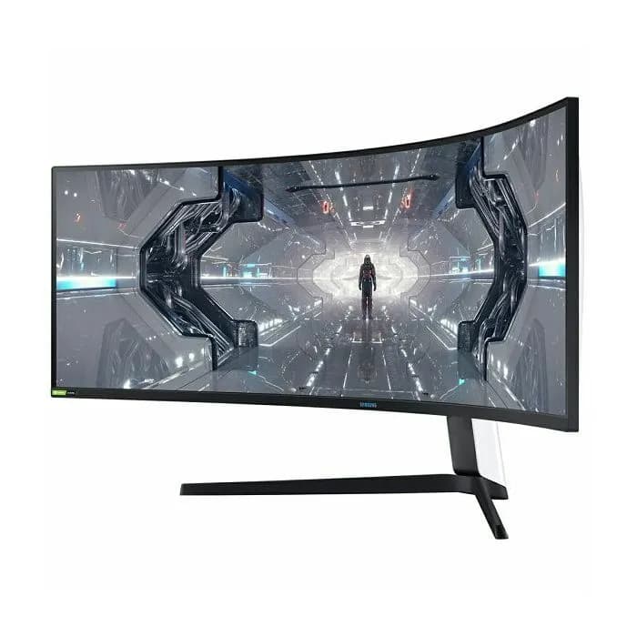 Monitor Samsung 49" Odyssey, LC49G95TSSRXEN, VA, gaming, AMD FreeSync Premium Pro, NVIDIA G-SYNC 240Hz, 1ms, HDR1000, HDMI, 2xDP, 2xUSB 3.0, Zakrivljeni 1000R, 5120x1440