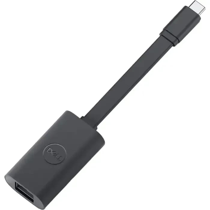 Mrežni adapter Dell, USB-C (M) na RJ-45 (Ž), crni