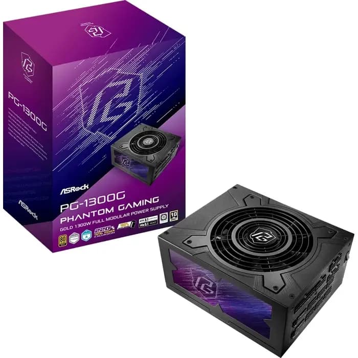 Napajanje ASRock PG-1300G Phantom Gaming, 1300W, 80+ Gold, modularno, ATX