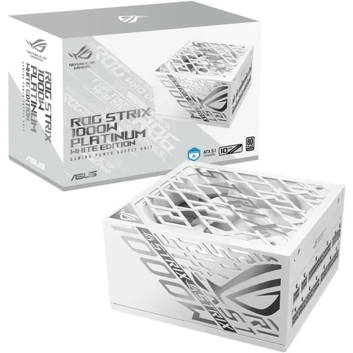 Napajanje Asus ROG Strix 1000W Platinum White, 1000W, 80+ Platinum, modularno, ATX