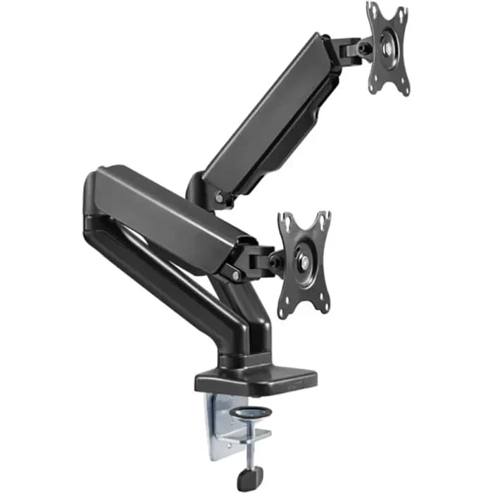Nosač za monitor Uvi Gas Spring Dual VESA Mount, za dva monitora, crni