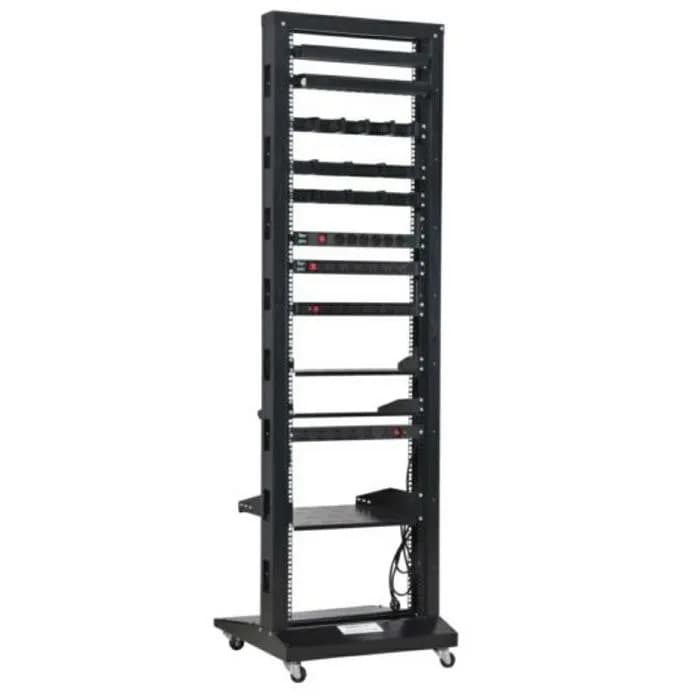 Otvoreni podni ormar NaviaTec, 19" 2 Post Open Frame Rack, 29U Black