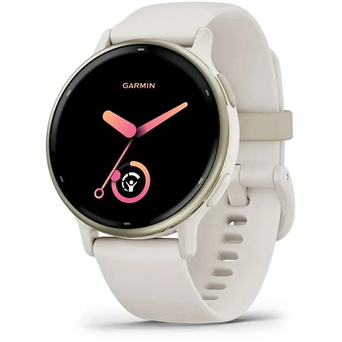 Pametni sat Garmin Vivoactive 5, 42mm, krem zlatni s kućištem boje bjelokosti