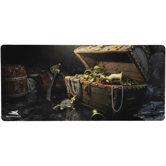 Podloga za miš Baracuda BGMP-01 Stormbringer, gaming, 750x350mm, crno-žuta