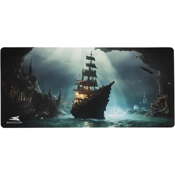 Podloga za miš Baracuda BGMP-02 Ghostship, gaming, 750x350mm, crno-plava
