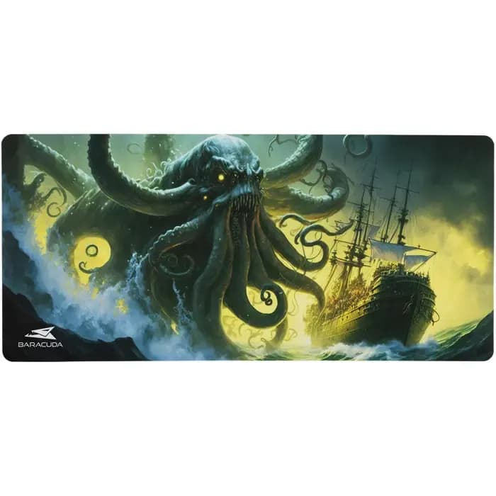 Podloga za miš Baracuda BGMP-03 Darkwater, gaming, 750x350mm, plavo-žuta