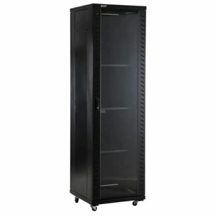 Podni mrežni ormar NaviaTec, 24U 600x800mm, crni