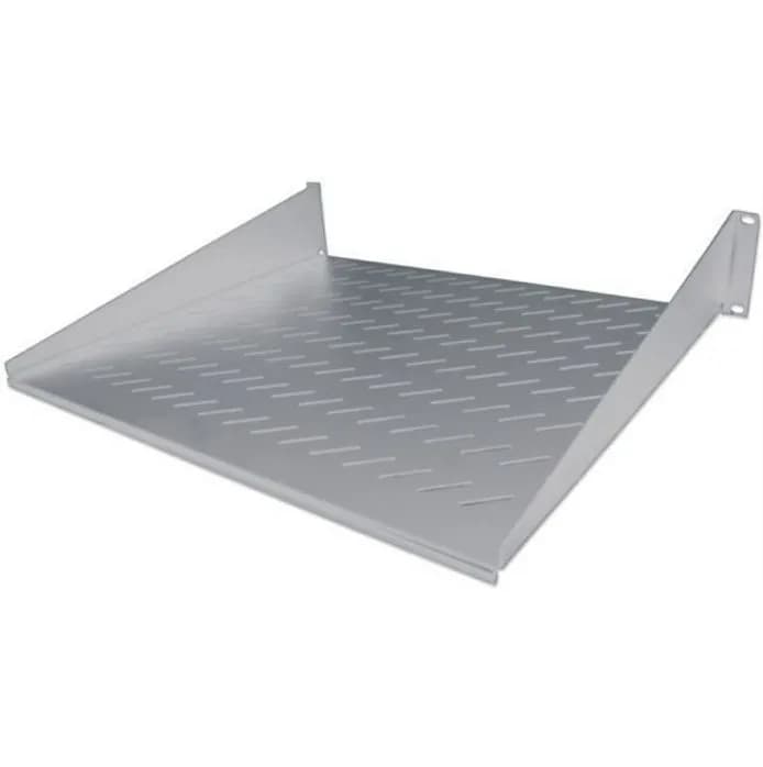 Polica za komunikacijski ormar NaviaTec, 19", 457 mm, 2U, Cantilever, siva