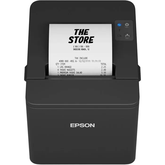 POS printer Epson TM-T20IV, USB, RS232, Ethernet, 8 dots/mm (203 dpi), cutter, black