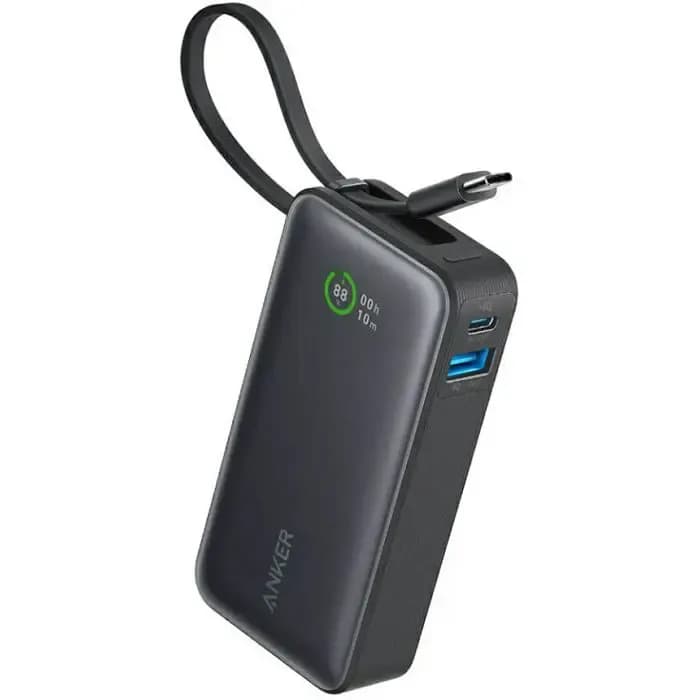 Power Bank Anker 545 Nano A1259G11, 10000mAh, 30W, USB-A, 2xUSB-C, crni