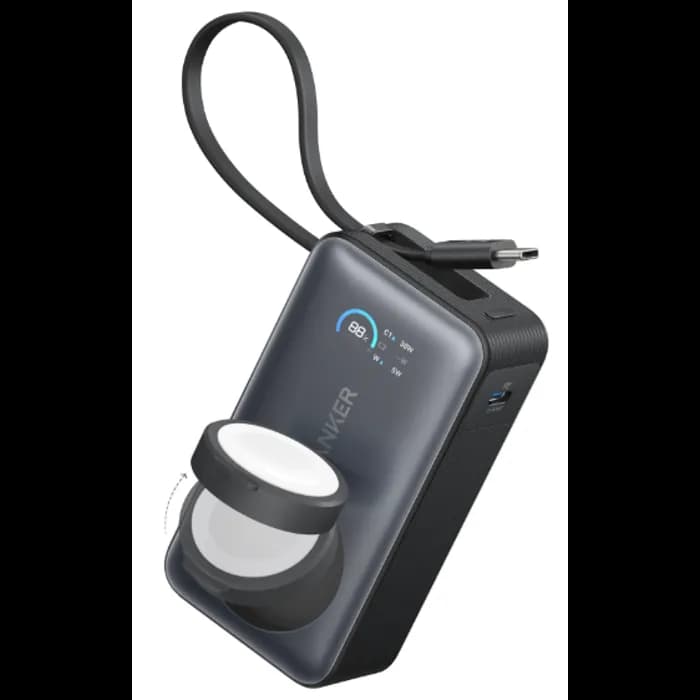 Power Bank Anker MagGo A1657H11, 10000mAh, 30W, bežično magnetsko punjenje, USB-C, sivi