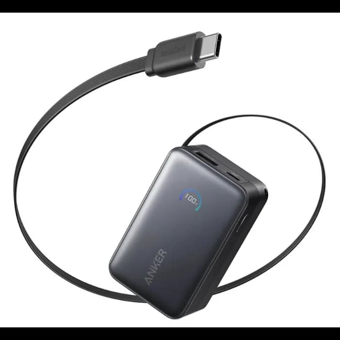 Power Bank Anker Nano A1638H11, 10000mAh, 45W, USB-C, crni