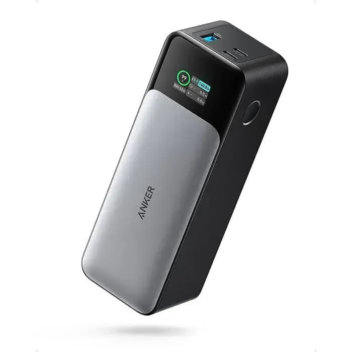 Power Bank Anker PowerCore 737 A1289011, 24000mAh, 140W, USB-A, 2×USB-C, Black