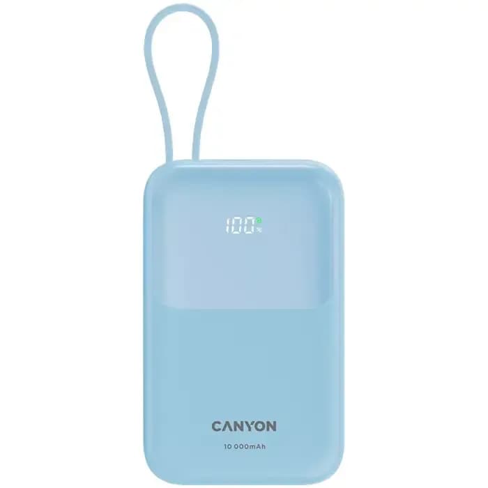 Power Bank Canyon OnPower 101, 10000mAh, 22.5W, USB-A, USB-C, plavi