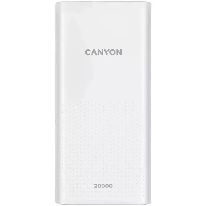 Power Bank Canyon PB-2001, 20000mAh, 10.5W, Micro USB, 2xUSB-A, USB-C, bijeli