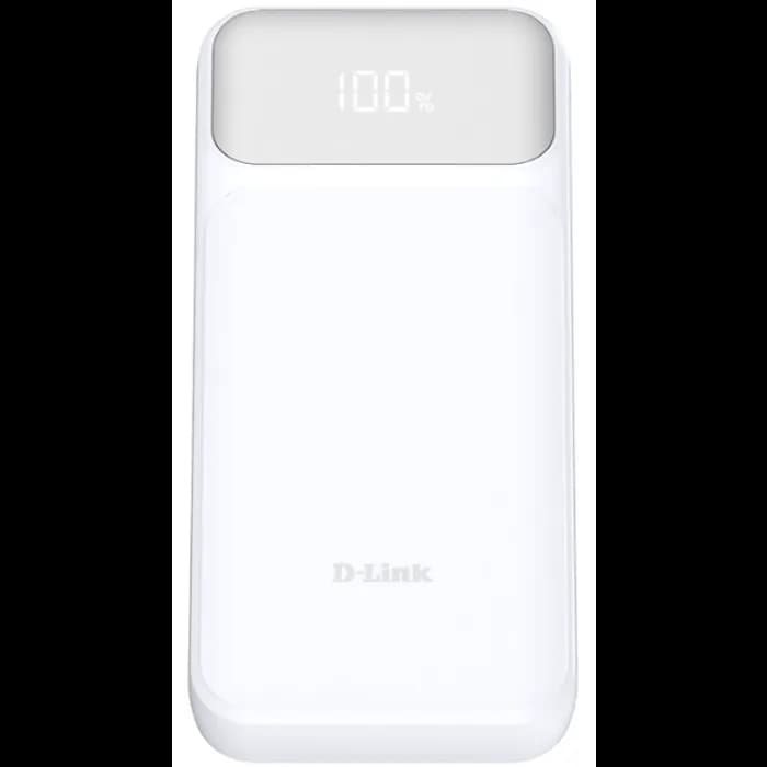 Power Bank D-Link DPP-201, 20000mAh, 65W, USB-A, 2xUSB-C, bijeli