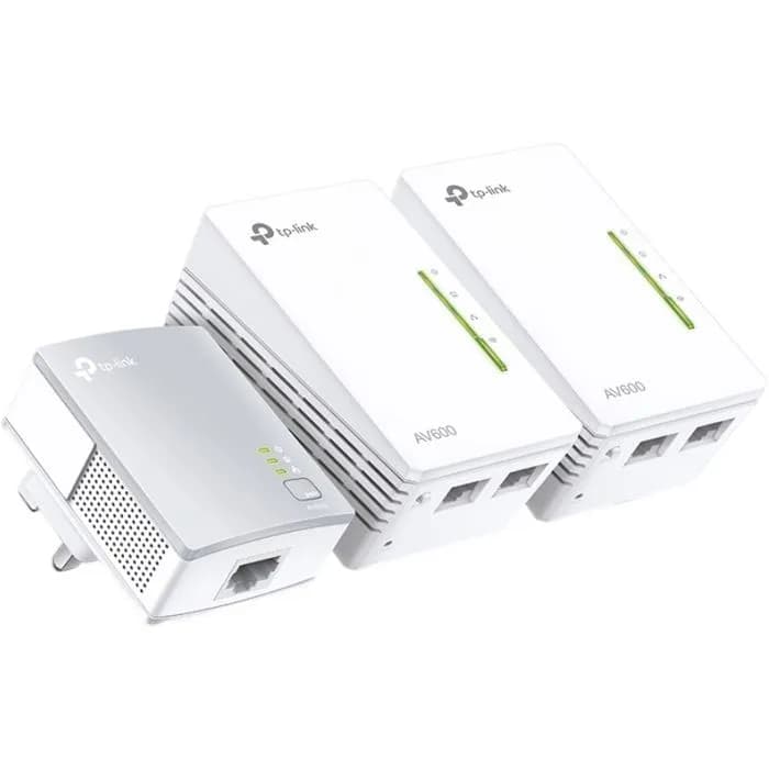 Powerline adapter TP-Link WPA4220, bežični, AV600, 4xLAN (2xTL-WPA4220 i 1xTL-PA4010)