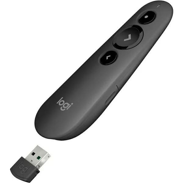 Prezenter Logitech R500s, bežični, laserski, crni