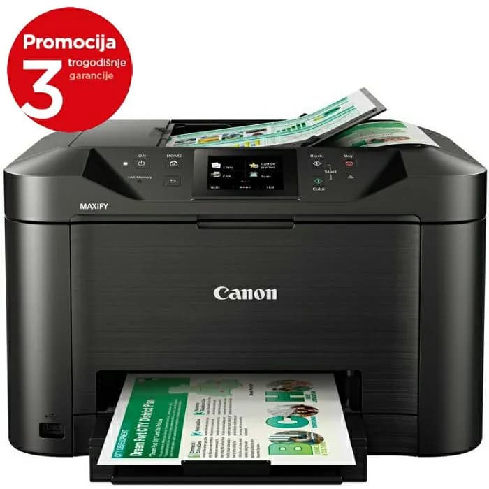 Printer Canon Maxify MB5150, ispis, kopirka, skener, faks, duplex, LAN, USB, WiFi, A4