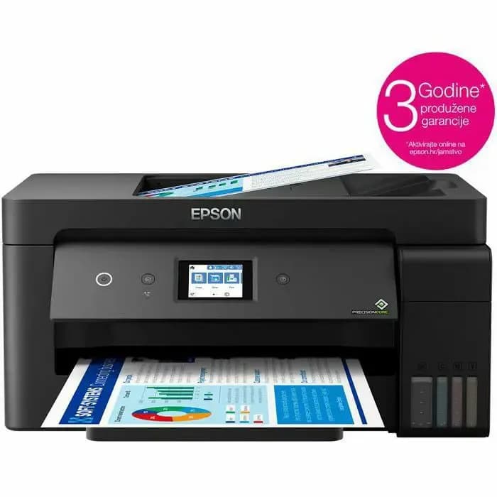Printer Epson EcoTank L14150, CISS, ispis, kopirka, skener, faks, duplex, LAN, USB, WiFi, A3