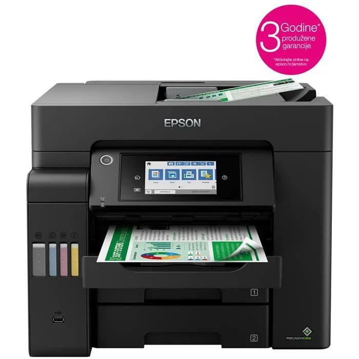 Printer Epson EcoTank L6550, CISS, ispis, kopirka, skener, faks, duplex, LAN, USB, WiFi, A4