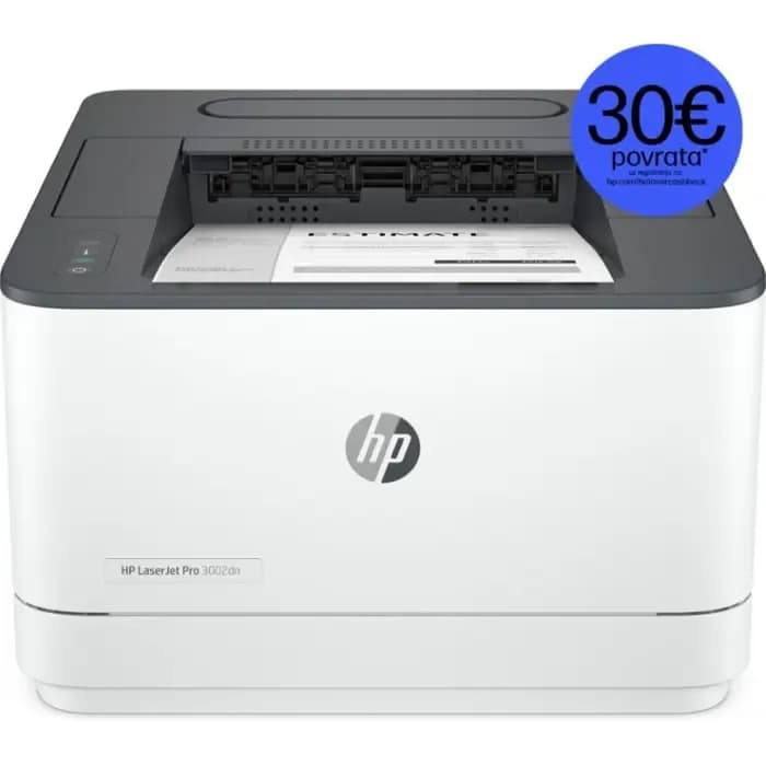 Printer HP LaserJet Pro 3002dn, 3G651F, crno-bijeli ispis, duplex, LAN, USB, A4