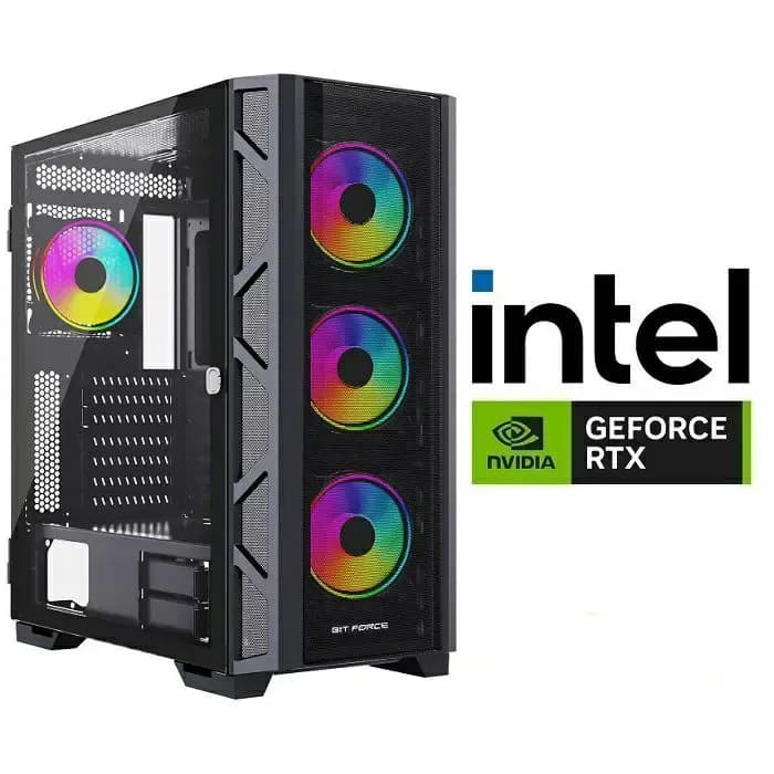 Računalo INSTAR Gamer Hurricane, Intel Core i5 14400F up to 4.7GHz, Vodeno hlađenje, 16GB DDR4, 1TB NVMe SSD, NVIDIA GeForce RTX5060 8GB, No ODD, 5 god jamstvo