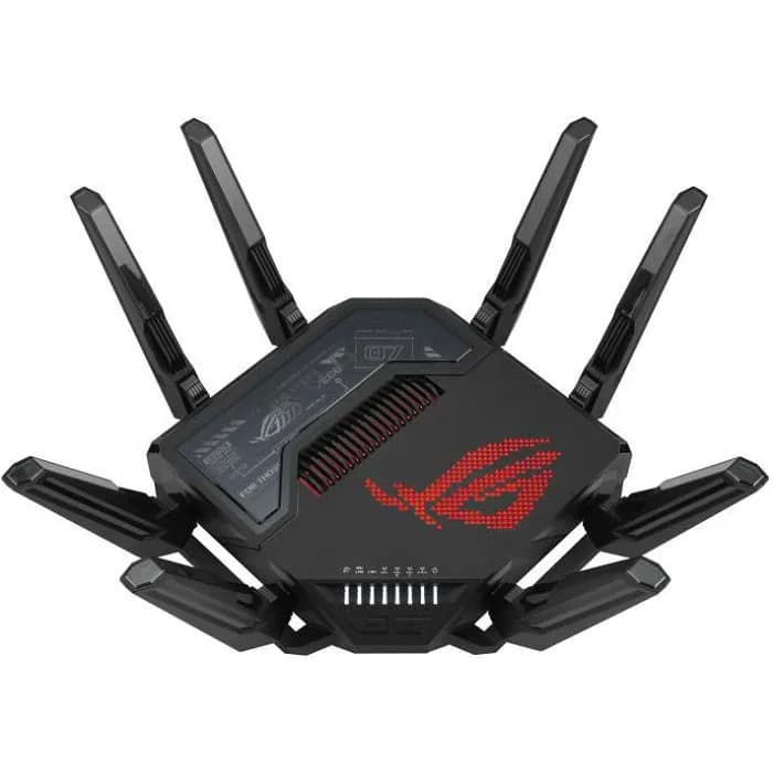 Router Asus ROG Rapture GT-BE98, BE25000, WiFi 7, Tri band 2.4GHz/5GHz/6GHz, 2×LAN/WAN, 5×LAN, Mesh WiFi System