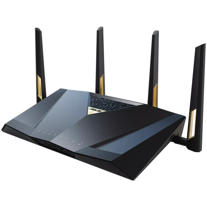 Router Asus RT-BE88U, BE7200, WiFi 7, Dual band 2.4GHz/5GHz, 2×LAN/WAN, 1×WAN, 5xLAN, Mesh WiFi System
