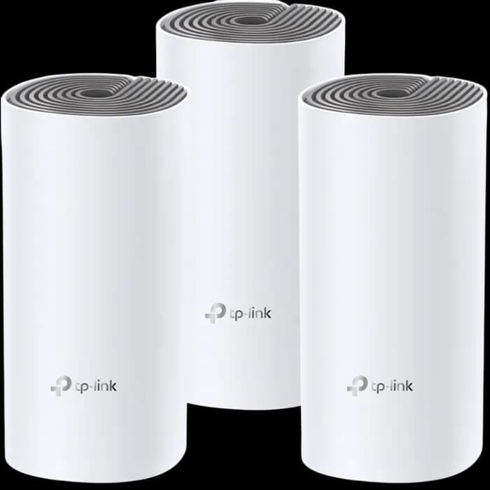 Router TP-Link Deco E4, AC1200, Dual band 2.4GHz/5GHz, 2×LAN/WAN, Mesh WiFi System (3 komada)