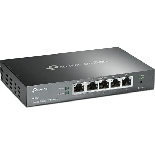 Router TP-Link ER605 Omada SafeStream, 3xLAN/WAN, 1xWAN, 1xLAN