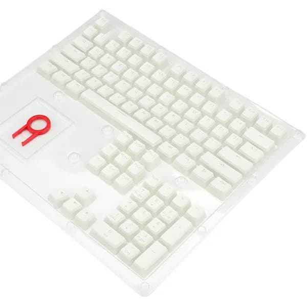 Set tipki Redragon Pudding Keycaps A130 Scarab, PBT, bijele