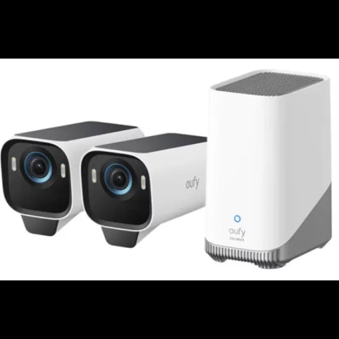 Sigurnosna kamera Anker Eufy Security S3 Pro, T88923W1, bežična, vanjska, 4K, bijela, 2 kamere + bazna stanica