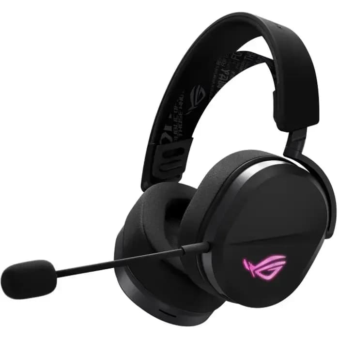 Slušalice Asus ROG Pelta, bežične, gaming, mikrofon, over-ear, PC, PS4, PS5, Switch, crne