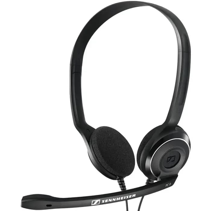 Slušalice Epos PC 8 USB, žičane, mikrofon, on-ear, crne
