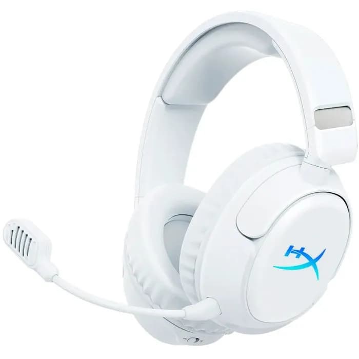 Slušalice HyperX Cloud Flight 2, bežične, gaming, mikrofon, over-ear, RGB, PC, PS4, PS5, Switch, bijele