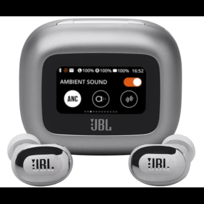 Slušalice JBL Live Buds 3, bežične, bluetooth, eliminacija buke, mikrofon, in-ear, sive, JBLLIVEBUDS3SIL