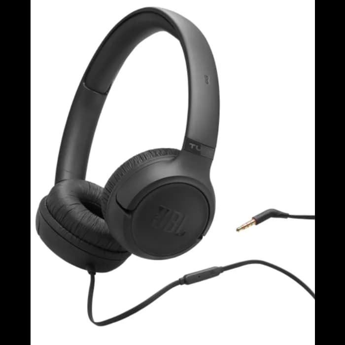 Slušalice JBL Tune 530, žičane, mikrofon, on-ear, crne, JBLT530BLK