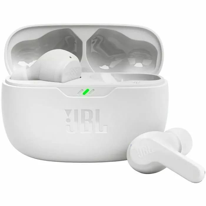 Slušalice JBL Vibe Beam, bežične, bluetooth, mikrofon, in-ear, bijele, JBLVBEAMWHT