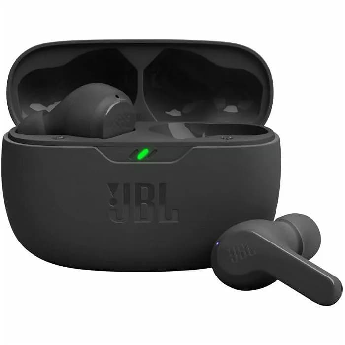 Slušalice JBL Wave Beam, bežične, bluetooth, mikrofon, in-ear, crne, JBLWBEAMBLK