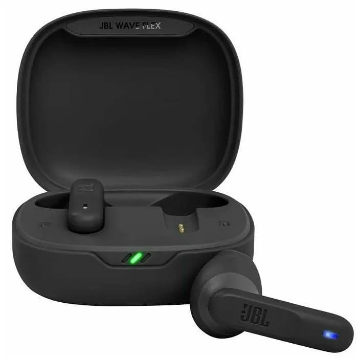 Slušalice JBL Wave Flex, bežične, bluetooth, mikrofon, in-ear, crne, JBLWFLEXBLK