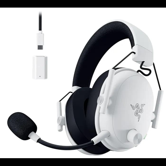 Slušalice Razer BlackShark V3, bežične, gaming, mikrofon, over-ear, PC, PS4, PS5, White, RZ04-05410400-R3M1