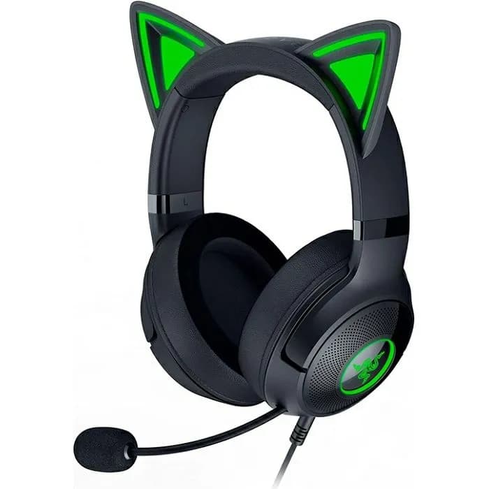 Slušalice Razer Kraken Kitty V2, žičane, gaming, mikrofon, over-ear, RGB, PC, crne, RZ04-04730100-R3M1