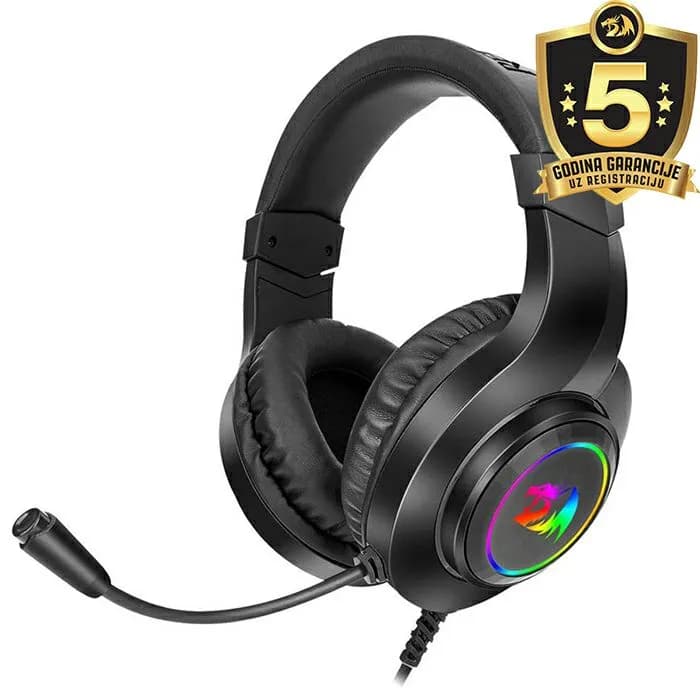 Slušalice Redragon Hylas H260 RGB, žičane, gaming, mikrofon, over-ear, PC, PS4, PS5, Xbox, Switch, crne