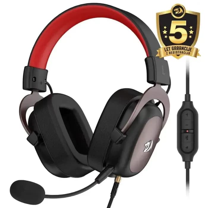 Slušalice Redragon Zeus 2 H510-1, žičane, gaming, 7.1, mikrofon, over-ear, PC, PS4, Switch, crne