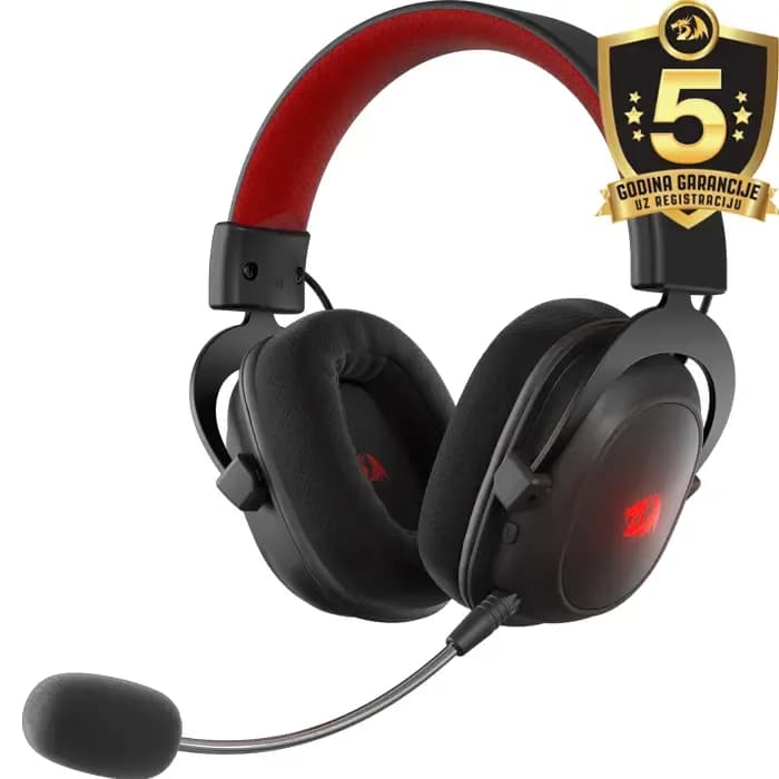 Slušalice Redragon Zeus Pro, bežične, gaming, 7.1, mikrofon, over-ear, RGB, PC, PS4, Switch, crne